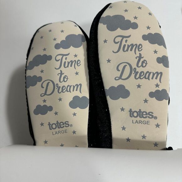 TTOTES TOASTIES Black Eye Mask & Ballet Slippers Set Womens Size Large 8-9 NEW - Picture 8 of 12